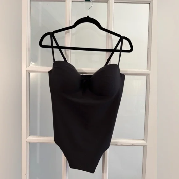 SKIMS Body Underwire Thong Bodysuit Black Size XL - Picture 5 of 11